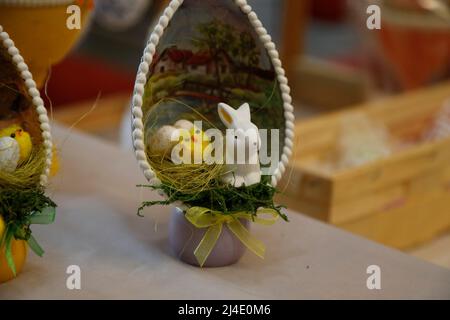 Symbolfoto, Symbolbild, Themenbild Ostern: Osterbrauch, Kirche, Evangelisch, Katholisch, sorbisch, schlesisch, Oberlausitz, Hase, Osterhase, Osterhase Stockfoto