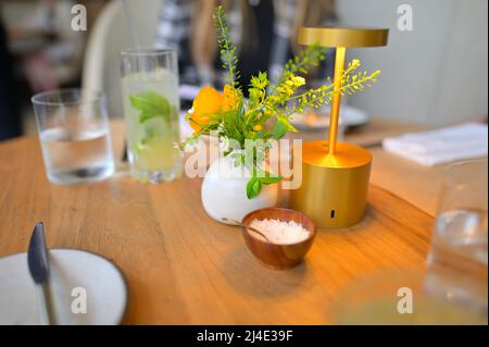 Das schicke Nougatine by Jean-Georges Restaurant, Manhattan NYC Stockfoto