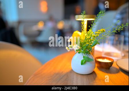 Das schicke Nougatine by Jean-Georges Restaurant, Manhattan NYC Stockfoto