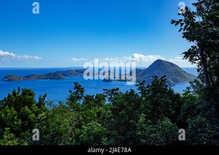 Insel Terre-de-Haut, Iles des Saintes, Les Saintes, Guadeloupe, kleine Antillen, Karibik. Stockfoto