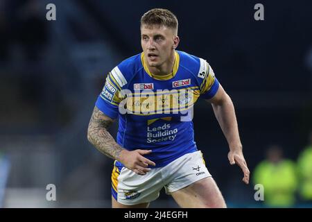 Leeds, Großbritannien. 14. April 2022. Alex Mellor (15) von Leeds Rhinos während des Spiels in Leeds, Vereinigtes Königreich am 4/14/2022. (Foto von James Heaton/News Images/Sipa USA) Quelle: SIPA USA/Alamy Live News Stockfoto