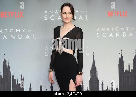 London, Großbritannien. 14. April 2022. Michelle Dockery bei der Weltpremiere von Anatomy of a Scandal auf dem Curzon Mayfair in London. Bilddatum: Donnerstag, 14. April 2022. Bildnachweis sollte lauten: Matt Crossick/Empics/Alamy Live News Stockfoto