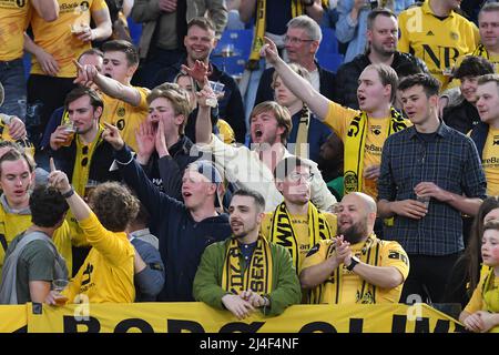 Stadio Olimpico, Rom, Italien. 14. April 2022. Viertelfinale Europa Conference League Football Roma versus Bodo/Glimt: Bodo Glimt Fans Kredit: Action Plus Sports/Alamy Live News Stockfoto