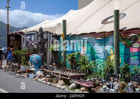 Eingang zum Bay Harbour Market in Hout Bay, Kapstadt, Südafrika Stockfoto