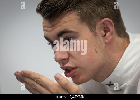 VERSCHOOR Richard (nld), Trident, Dallara F2, Portrait während des Vorsaison-Tests der FIA Formel 2 2022 vom 12. Bis 14. April 2022 auf dem Circuit Barcelona-Catalunya in Barcelona, Spanien - Foto Sebastiaan Rozendaal / Dutch Photo Agency / DPPI Stockfoto