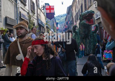 Soriano al Cimino, Viterbo, Italien 09/10/2005: sagra delle castagne - Kastanienfest. ©Andrea Sabbadini Stockfoto