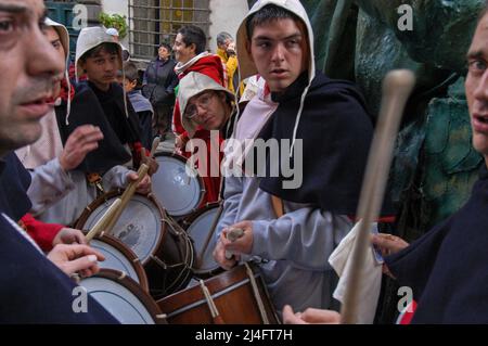 Soriano al Cimino, Viterbo, Italien 09/10/2005: sagra delle castagne - Kastanienfest. ©Andrea Sabbadini Stockfoto