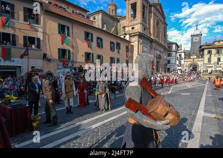 Soriano al Cimino, Viterbo, Italien 09/10/2005: sagra delle castagne - Kastanienfest. ©Andrea Sabbadini Stockfoto