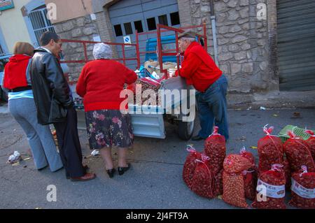 Soriano al Cimino, Viterbo, Italien 09/10/2005: sagra delle castagne - Kastanienfest. ©Andrea Sabbadini Stockfoto