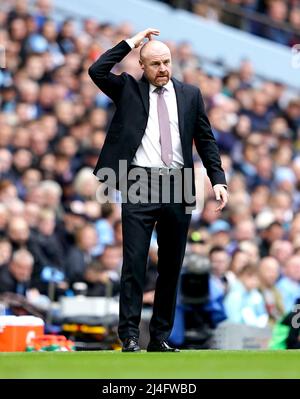 Datei Foto vom 16-10-2021 von Burnley-Manager Sean Dyche, der entlassen wurde der Club angekündigt. Ausgabedatum: Freitag, 15. April 2022. Stockfoto