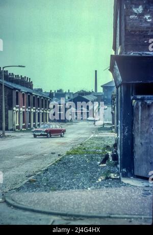 1970s Archivbilder von Coventry Street Reentwicklung, Blackburn, Lancashire.