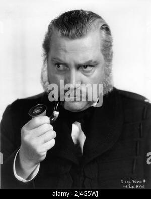 NIGEL BRUCE Portrait als Sir Benjamin Warrenton in DER LEITUNG DER LICHTBRIGADE 1936 Regisseur MICHAEL CURTIZ Gedicht Alfred Lord Tennyson Musik Max Steiner Warner Bros. Stockfoto