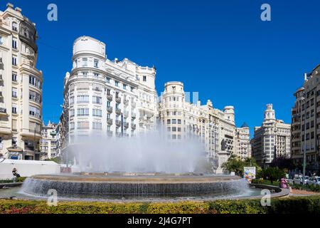 Spanien, Valencia, Plaça Del Ajuntament Stockfoto