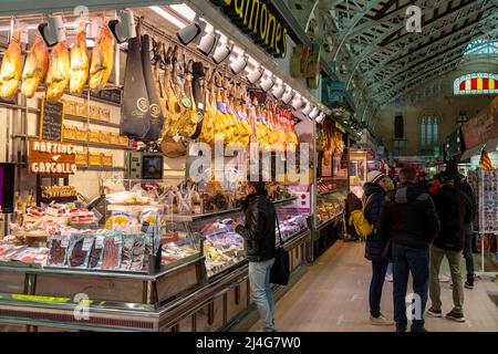 Spanien, Valencia, Mercat Central (Mercado Central) Stockfoto