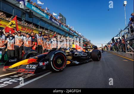 Albert Park Grand Prix Circuit, Melbourne, Australien. 10 April 2022. Sergio Perez (MEX) vom Team Red Bull. Corleve/Alamy Stock Photo Stockfoto