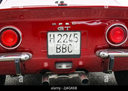 1970 Opel GT 1,9 L 2-türige Coupé-Sportwagen Stockfoto