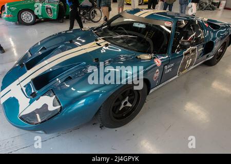 1968 Ford GT40 MK1 vorbereitet für 2022 Masters Endurance Historic Racing auf dem Circuit of Catalonia, Barcelona, Spanien Stockfoto