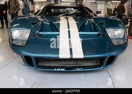 1968 Ford GT40 MK1 vorbereitet für 2022 Masters Endurance Historic Racing auf dem Circuit of Catalonia, Barcelona, Spanien Stockfoto