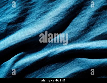 Hintergrund oder Textur Abstraktes Detail aus Baumwollstoff Stockfoto