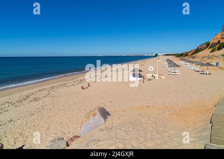 Praia de Wal do Lobo, Algarve Portugal Stockfoto