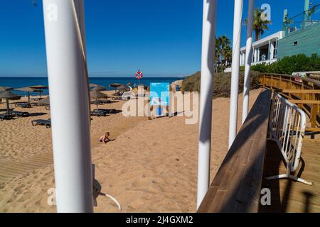 Praia de Wal do Lobo, Algarve Portugal Stockfoto