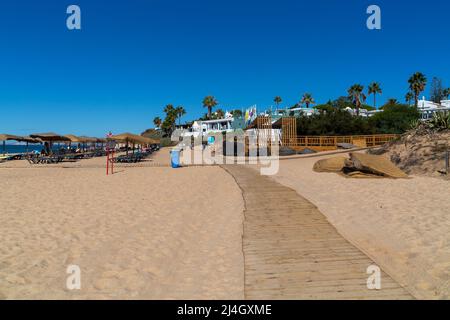 Praia de Wal do Lobo, Algarve Portugal Stockfoto