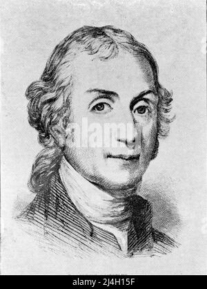 Joseph Priestley ( 1733 –1804) englischer Chemiker, Naturphilosoph, separatistischer Theologe, Grammatiker, Multisubjektpädagoge, Und liberale politische Theoretikerin, die über 150 Werke veröffentlichte. Stockfoto