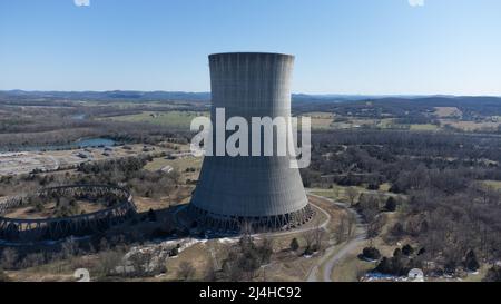 Das Kernkraftwerk Hartsville war ein stillgelegtes Kernkraftwerk in der Nähe von Hartsville, Tennessee. Von der TVA zu bauen und zu betreiben Stockfoto