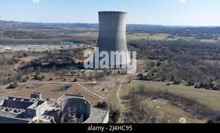 Ehemaliges Kernkraftwerk in Hartsville, TN. Stockfoto