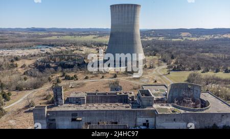Das Kernkraftwerk Hartsville war ein stillgelegtes Kernkraftwerk in der Nähe von Hartsville, Tennessee. Von der TVA zu bauen und zu betreiben Stockfoto