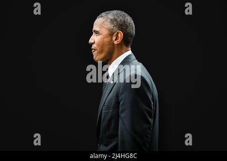 Newport, Großbritannien. 4. September 2014. Präsident Barack Obama beim NATO-Gipfel in Newport (Foto: © Mykhaylo Palinchak/SOPA Bilder via ZUMA Press Wire) Stockfoto