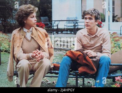 Mary Tyler Moore, Timothy Hutton, Dreharbeiten zum Film „gewöhnliche Menschen“, Paramount Picturs, 1980 Stockfoto