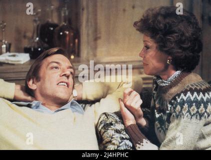 Donald Sutherland, Mary Tyler Moore, am Set des Films „gewöhnliche Menschen“, Paramount Picturs, 1980 Stockfoto