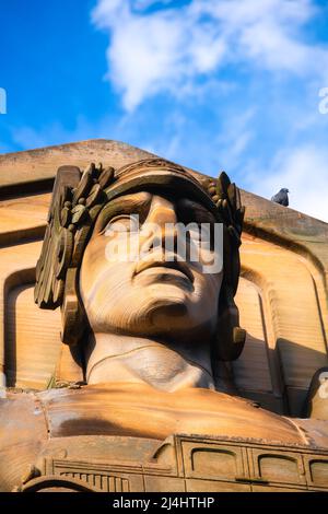 Wächter des Verkehrs in Cleveland Ohio Stockfoto