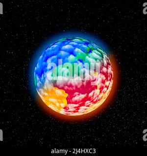 Klimawandel, konzeptionelle Illustration Stockfoto