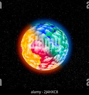 Klimawandel, konzeptionelle Illustration Stockfoto