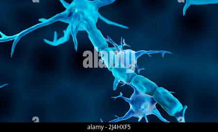 Multiple Sklerose, Illustration Stockfoto