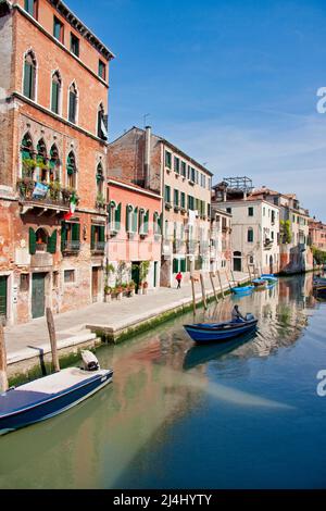 Das Viertel Cannaregio in Venedig, Italien Stockfoto