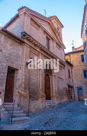 Kirche des Heiligen Bartolo in Urbino, Italien. Stockfoto