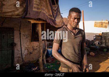 Mauretanien, Chinguetti, Mechaniker Stockfoto