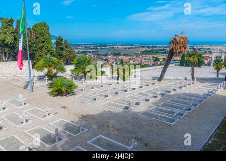 Polnischer Kriegsfriedhof in Loreto, Italien. Stockfoto