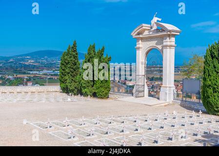 Polnischer Kriegsfriedhof in Loreto, Italien. Stockfoto