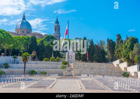 Polnischer Kriegsfriedhof in Loreto, Italien. Stockfoto