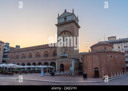 Palazzo della Ragione in der italienischen Stadt Mantua. Stockfoto