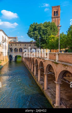 Alter Fischmarkt in der italienischen Stadt Mantua. Stockfoto