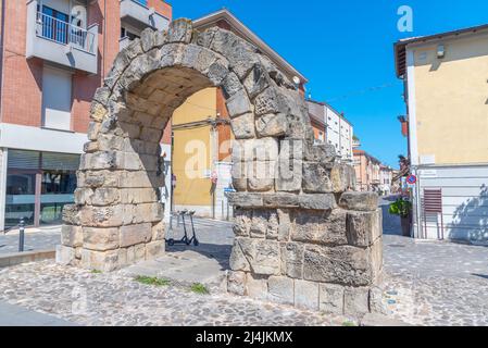 Porta Montanara in der italienischen Stadt Rimini. Stockfoto