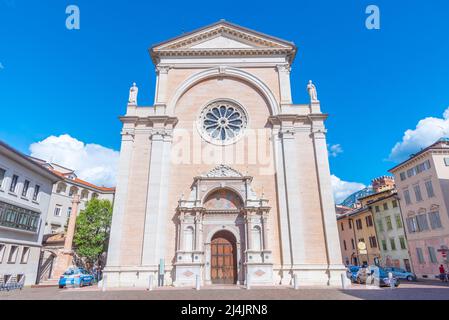 Kirche Santa Maria Maggiore in der italienischen Stadt Trient. Stockfoto