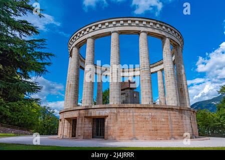 Mausoleum von Cesare Battisti in Trient, Italien. Stockfoto