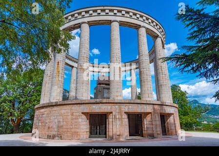 Mausoleum von Cesare Battisti in Trient, Italien. Stockfoto