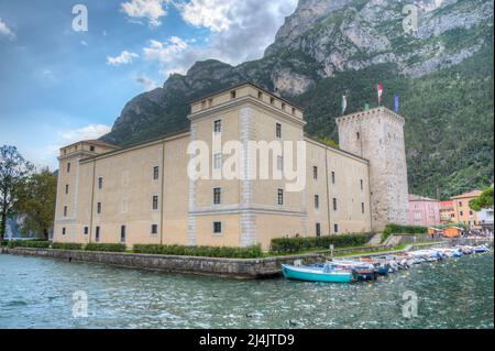 Schloss in Riva del Garda in Italien. Stockfoto